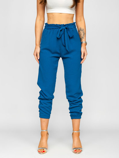 Pantaloni joggers albastri dame Bolf W5076