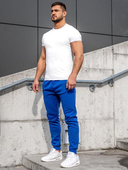 Pantaloni joggers albastru-aprins Bolf CK01