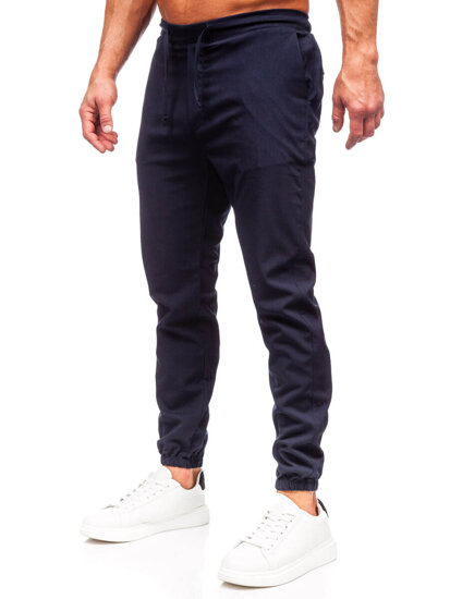 Pantaloni joggers albastru-cerneală Bolf 0065