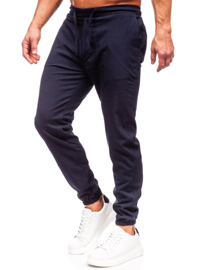 Pantaloni joggers albastru-cerneală Bolf 0065