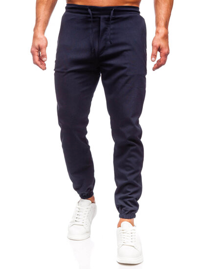 Pantaloni joggers albastru-cerneală Bolf 0065