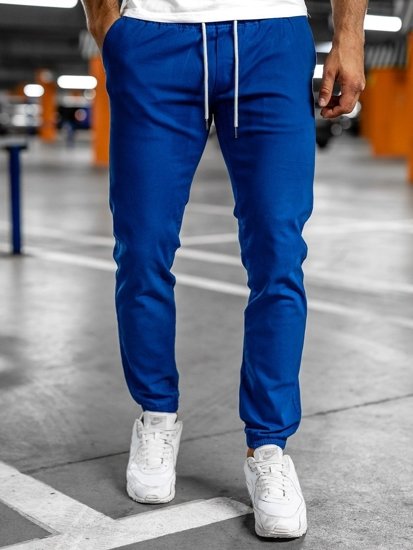 Pantaloni joggers albastru-cobalt Bolf 1145