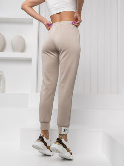 Pantaloni joggers bej dame Bolf W7803