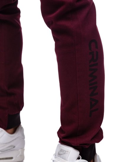 Pantaloni joggers bordo Bolf B11119