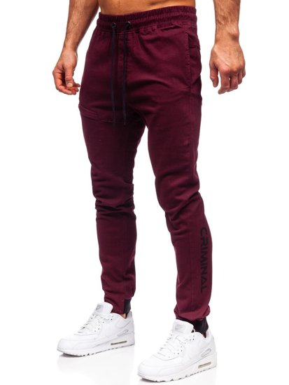 Pantaloni joggers bordo Bolf B11119