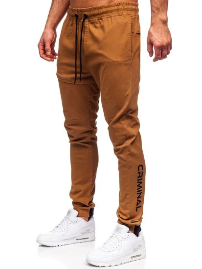 Pantaloni joggers camel Bolf B11119