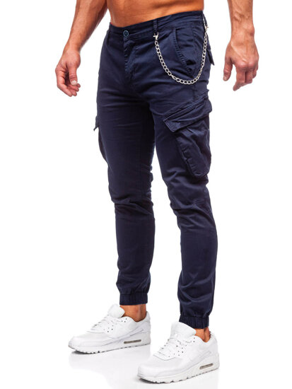 Pantaloni joggers cargo bleumarin Bolf SK850