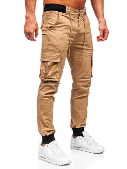 Pantaloni joggers cargo camel Bolf MP0208K