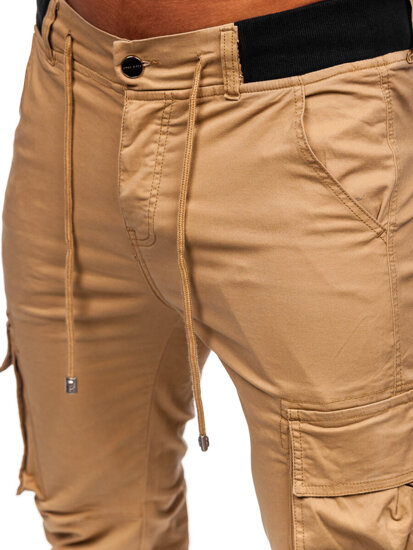 Pantaloni joggers cargo camel Bolf MP0208K