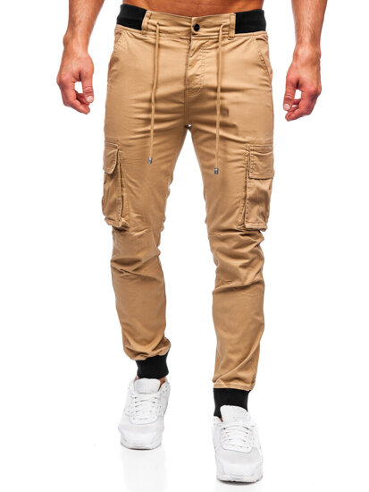 Pantaloni joggers cargo camel Bolf MP0208K