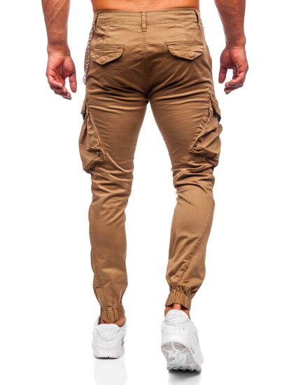 Pantaloni joggers cargo camel Bolf SK850