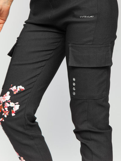 Pantaloni joggers cargo grafit dame Bolf AF5120ND