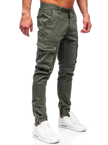 Pantaloni joggers cargo kaki Bolf 77322