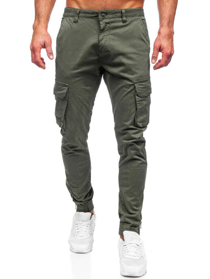 Pantaloni joggers cargo kaki Bolf 77322