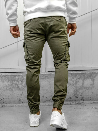 Pantaloni joggers cargo kaki Bolf 77322A