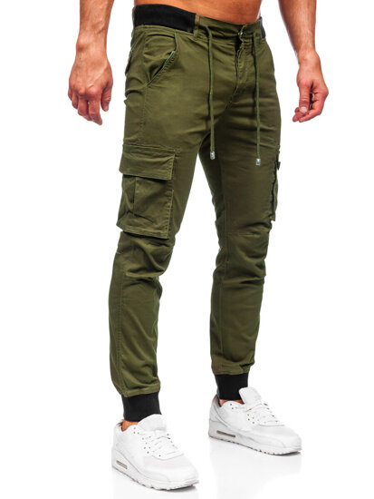 Pantaloni joggers cargo kaki Bolf MP0208MV