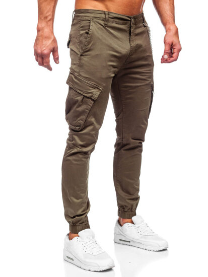 Pantaloni joggers cargo kaki Bolf SK850