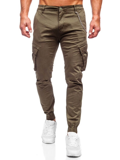 Pantaloni joggers cargo kaki Bolf SK850