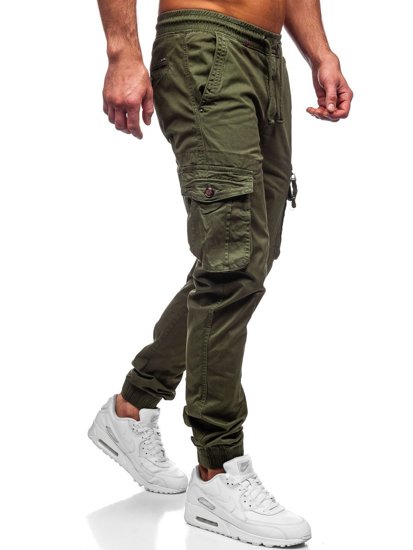 Pantaloni joggers cargo verzi Bolf CT6702