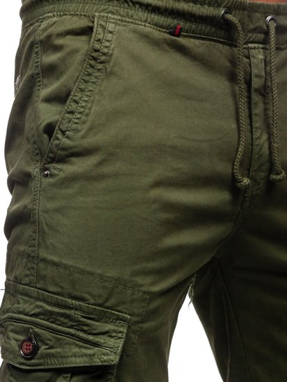 Pantaloni joggers cargo verzi Bolf CT6702