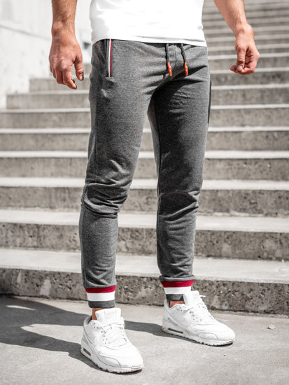 Pantaloni joggers grafit Bolf 7034