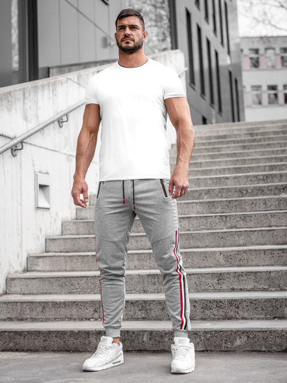 Pantaloni joggers gri Bolf K10329