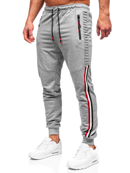 Pantaloni joggers gri Bolf K10329