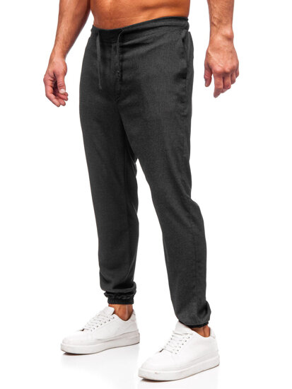 Pantaloni joggers gri-antracit Bolf 0065