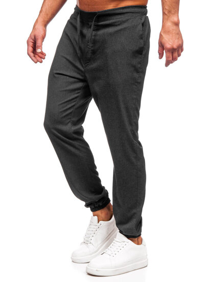 Pantaloni joggers gri-antracit Bolf 0065