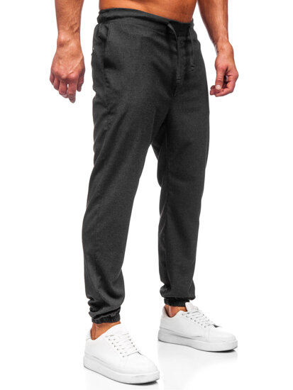 Pantaloni joggers gri-antracit Bolf 0065