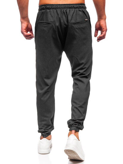 Pantaloni joggers gri-antracit Bolf 0065