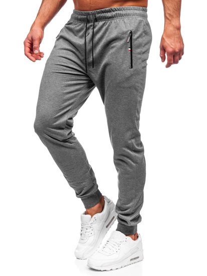 Pantaloni joggers gri-antracit Bolf JX5001