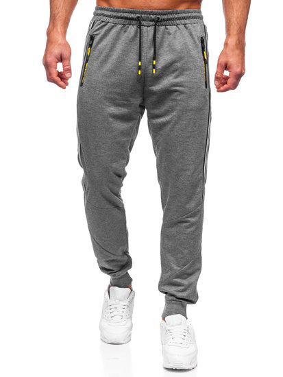 Pantaloni joggers gri-antracit Bolf K10338