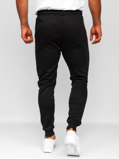 Pantaloni joggers negri Bolf CK01