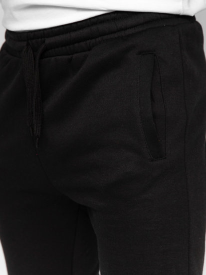 Pantaloni joggers negri Bolf CK01