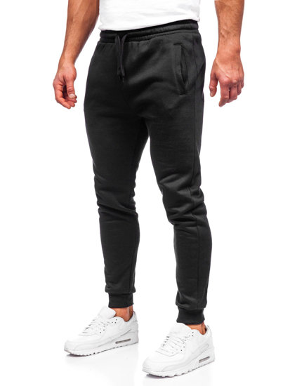 Pantaloni joggers negri Bolf CK01