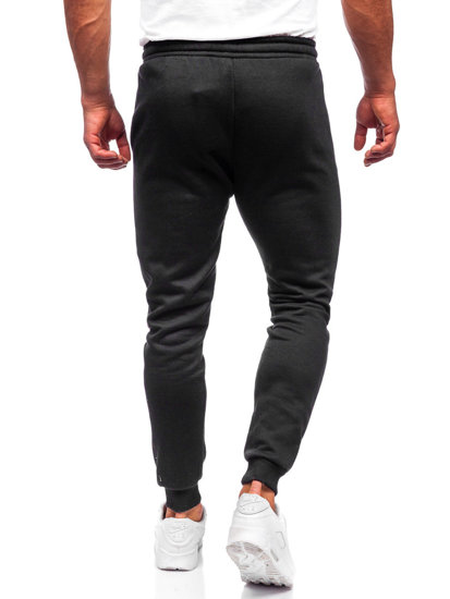 Pantaloni joggers negri Bolf CK01