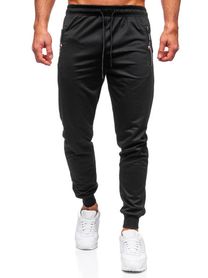 Pantaloni joggers negri Bolf JX5001