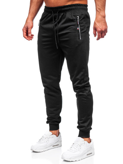 Pantaloni joggers negri Bolf JX5001