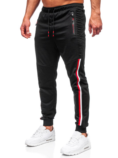 Pantaloni joggers negri Bolf K10329