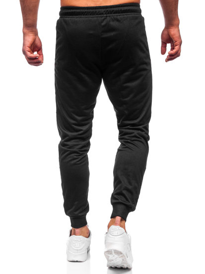 Pantaloni joggers negri Bolf K10336