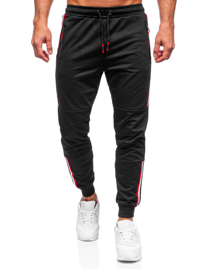 Pantaloni joggers negri Bolf K10336