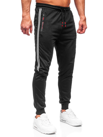 Pantaloni joggers negri Bolf K10338