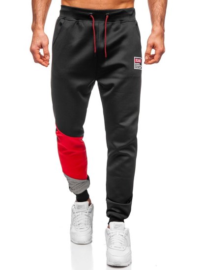 Pantaloni joggers negri Bolf K20003