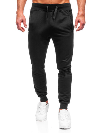 Pantaloni joggers negri Bolf XW02