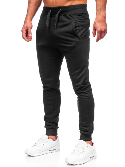 Pantaloni joggers negri Bolf XW02