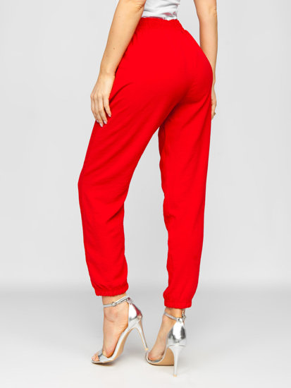 Pantaloni joggers roșii dame Bolf W5071