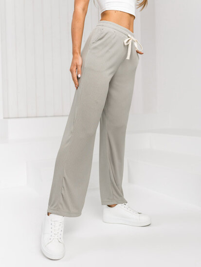 Pantaloni largi verzi dame Bolf W7958