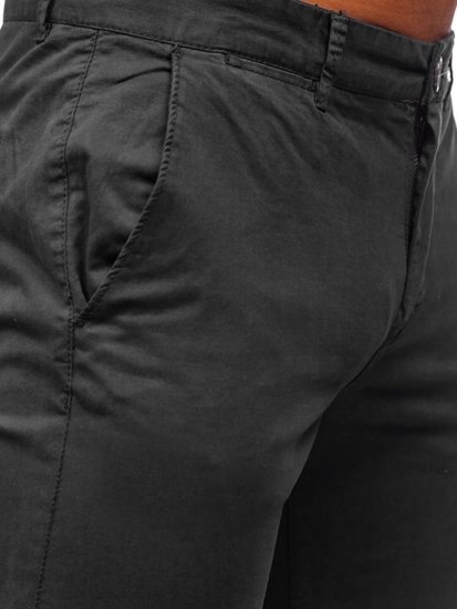 Pantaloni negri chinos Bolf 1146