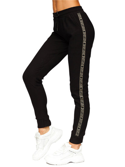 Pantaloni negri de training dame Bolf W6963